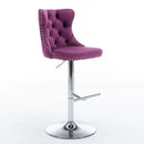 Swivel Adjustable Height Barstools Set of 2 by HouseOfZazla