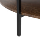 Rectangle Lift Top Coffee Table With Hidden Storage And Lower Shelf - Brown by HouseOfZazla