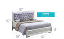 Madison - Upholstered Bed With LED by HouseOfZazla