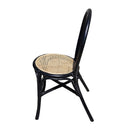 Rattan Dining Chair (Set of 2) - Black Multi by HouseOfZazla
