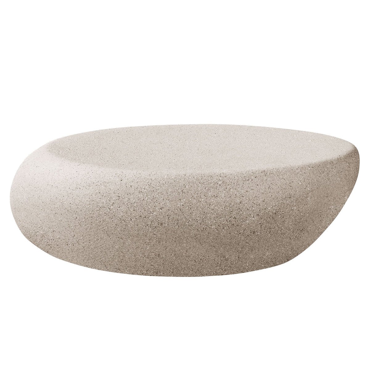 43.31'' Fiberglass Elliptical Coffee Table for Living Room, photo 2 of 10