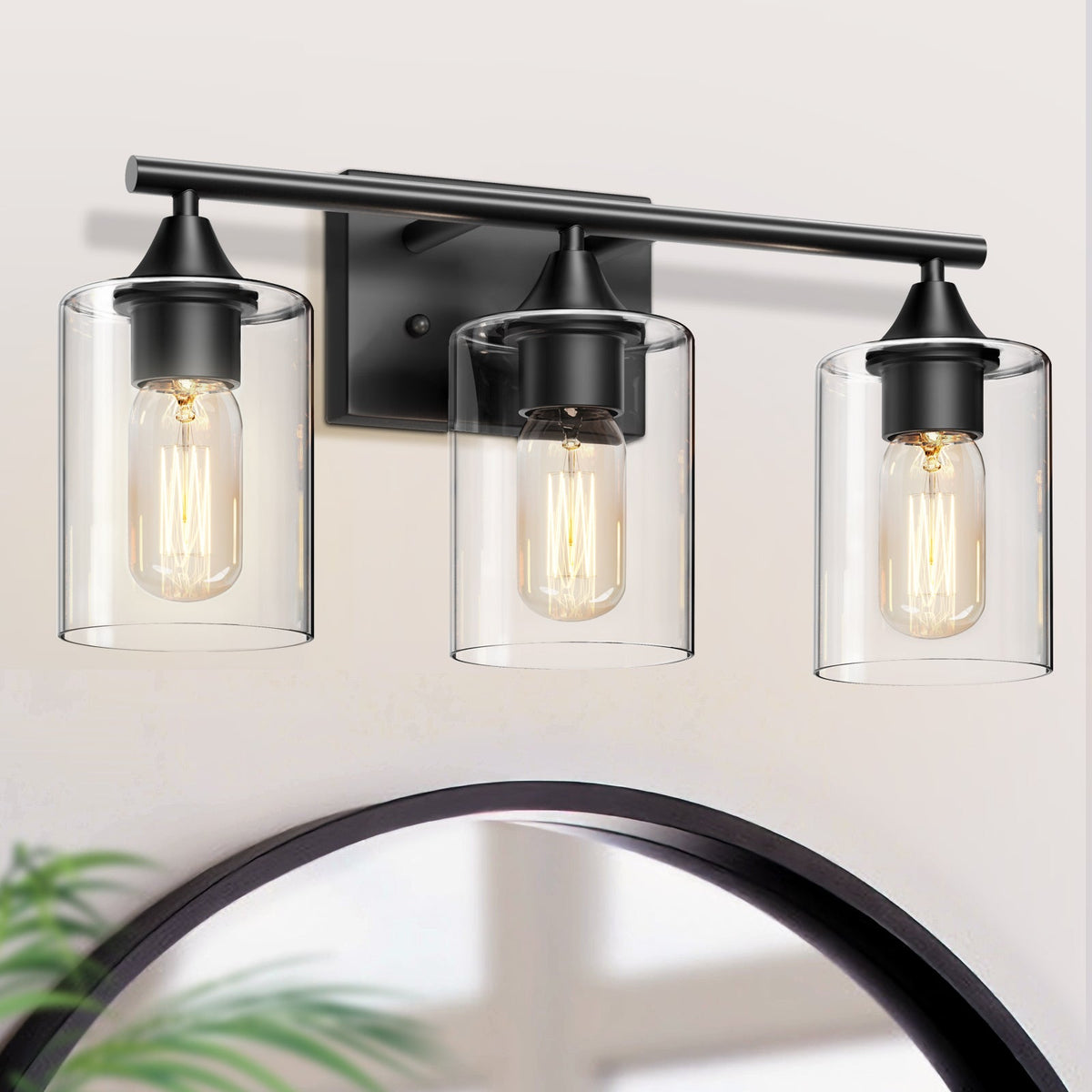 3-Light Matte Bathroom Vanity Wall Light, photo 4 of 10