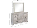 Bronwyn - Landscape Mirror - Alabaster by Unique Piece Furniture