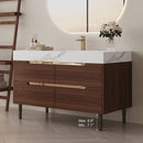 35.4" Farmhouse Free-standing Sintered Stone Bathroom Vanity with Undermount Sink by HouseOfZazla