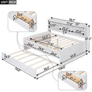 Captain Bed With Built In Bookshelves, 3 Storage Drawers, And Trundle