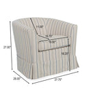 Zeniqua - Upholstered Swivel Chair With Loose Cover