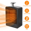 1000W Portable Electric Space Heater Personal Fan with Tip Over Overheat Protection Adjustable Temperature Timer Ceramic Heater for Bedroom Office Des