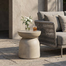 Outdoor Round Top MGO Drum Side Table