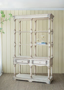 Adela - French Country Bookcase Display Storage Shelf Etageres - Antique White by HouseOfZazla