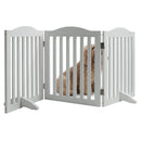 Wooden Freestanding Foldable Pet Gate for Dogs