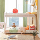 Metal Bunk Bed, Low Bunk Bed With Ladder by Unique Piece Furniture
