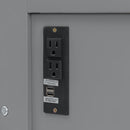 Murphy Bed With Desk, LED Lights & USB Charging Station