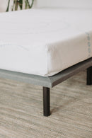 8" Memory Foam Mattress Twin XL in White/Light Blue