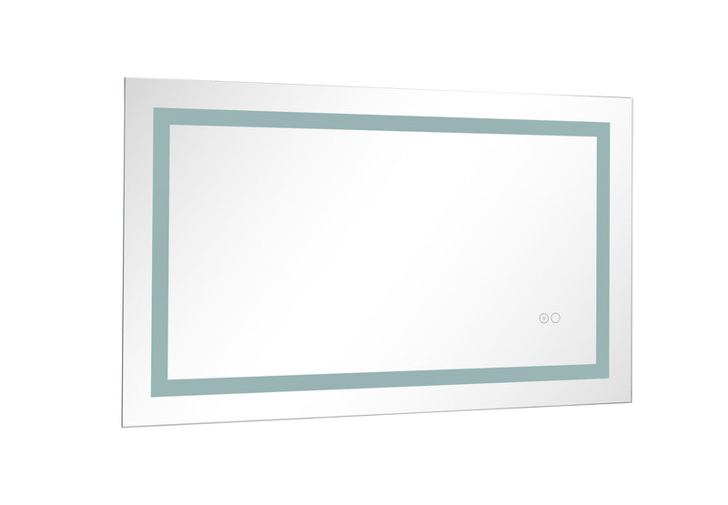 36x24 LED Lighted Bathroom Wall Mounted Mirror with High Lumen+Anti-Fog Separately Control+Dimmer Function