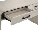 Writing Desk With Dual Drawers, Home Office Furniture - Antique White