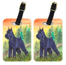 Schnauzer Luggage Tag