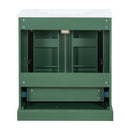 Bathroom Vanity With Sink, 1 Divided Drawer And 2 Soft Close Doors With Double Shelf