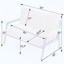 Modern Metal Frame Sofa With Sponge Filling For Compact Spaces And Versatile Use by Unique Piece Furniture