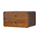 Curved Wall Mounted Bedside Nightstand by HouseOfZazla