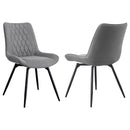 Tufted Swivel Dining Chairs (Set of 2) - Gray