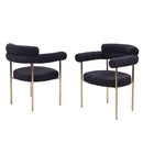 Upholstered Accent Dining Chairs With Armrests (Set of 2) by HouseOfZazla