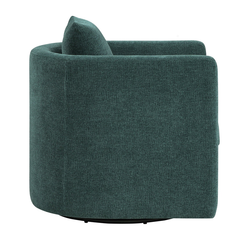 Sutton - Swivel Barrel Chair - Peacock, photo 10 of 13