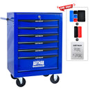 Rolling Metal Tool Chest With Drawers, Steel Storage Cabinet With Ball Bearing Slides by HouseOfZazla