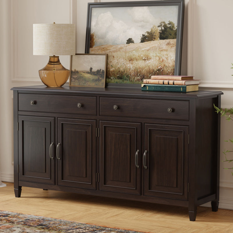Connaught - Large Sideboard Buffet Storage Cabinet - Brown, photo 2 of 4