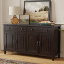 Connaught - Large Sideboard Buffet Storage Cabinet - Brown by HouseOfZazla