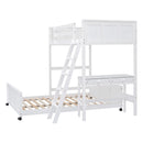 Full Over Full Bunk Bed With Desk