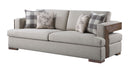 Niamey - Sofa With 4 Toss Pillows - Walnut by HouseOfZazla