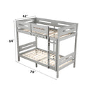 Edah - Twin Twin Bunk Bed - Gray by HouseOfZazla