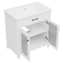 Modern Bathroom Vanity With Tempered Glass Doors by HouseOfZazla