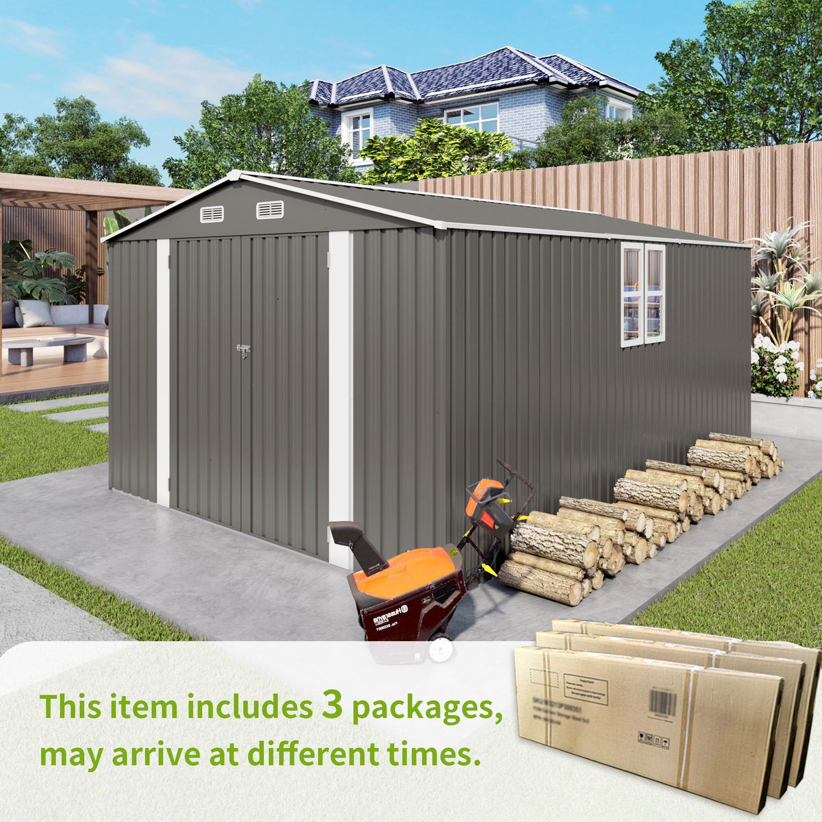 Outdoor Storage Shed With Lockable Doors, photo 25 of 39