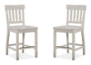 Bronwyn - Counter Chair (Set of 2) - Alabaster