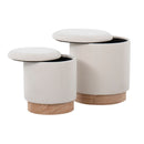 Marla - Contemporary, Nesting Ottoman Set by HouseOfZazla