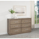 Gibbons - 6 Drawer Dresser With Ample Storage - Brown by HouseOfZazla
