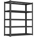 Garage Storage Rack, 5 Layer Adjustable Shelving Unit For Warehouse - Black by HouseOfZazla