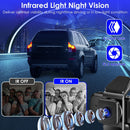1080P FHD 3 Channel WiFi Dash Cam 170¡ Wide Angle Triple Car Camera With IR Night G-Sensor Motion Detection Loop Recording App Control Support 128G Ma