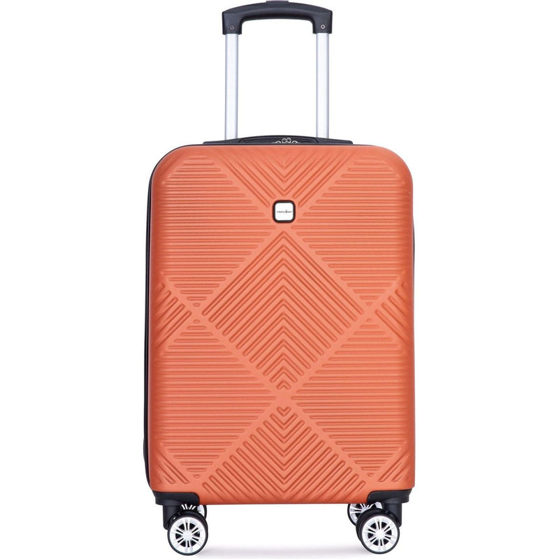 2Piece Luggage Sets ABS Lightweight Suitcase, Spinner Wheels, (20/14) DARK ORANGE