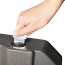 4-Piece 175lb Cantilever Patio Umbrella Base Weights for Offset Hanging Umbrella, HDPE Water or Sand Filled Umbrella Weights for Cross Base Stand, Brown