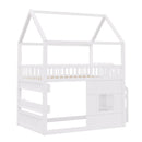 House Bed With Built-In LED Shelf Light