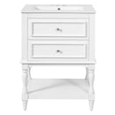 24" Bathroom Vanity with Ceramic Sink