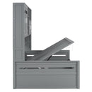 Daybed With All-In-One Cabinet And Shelf
