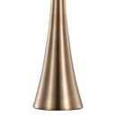 Diana 29" Contemporary Metal Table Lamp Set - Matte Golden Bronze & White Linen Shade