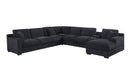 Celine - Fabric Corner Sectional Sofa With Right-Facing Chaise, Cupholders, And Charging Ports by HouseOfZazla