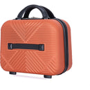 2Piece Luggage Sets ABS Lightweight Suitcase, Spinner Wheels, (20/14) DARK ORANGE