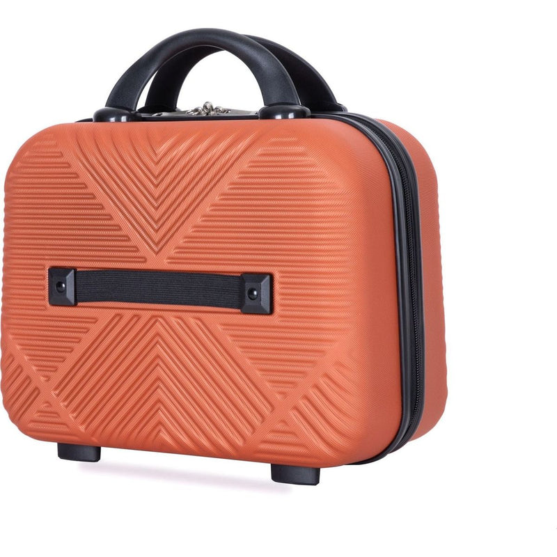 2Piece Luggage Sets ABS Lightweight Suitcase, Spinner Wheels, (20/14) DARK ORANGE