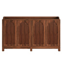 Sideboard Buffet Cabinet With 4 Doors & Shelves