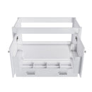 42" Bathroom Vanity Base With Doors And Drawer - White by HouseOfZazla